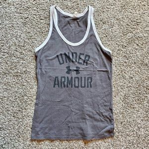 Gray Under Armour tank size large